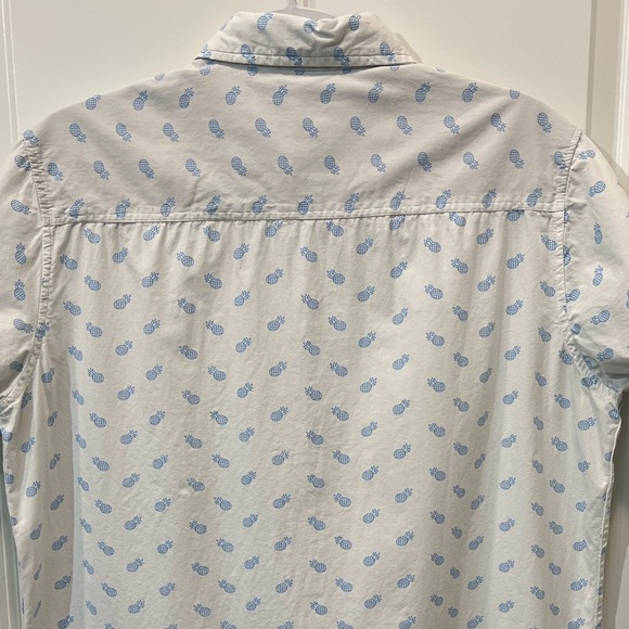 Airwalk Pineapple Print Casual Short Sleeve Button-Up - Picture 5 of 11